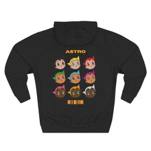 Astro-Inspired Three-Panel Fleece Hoodie, Cute Cartoon Sweatshirt, Retro Anime Apparel, Cozy Streetwear, Perfect Gift for Fans