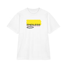 Endle55 Graphic T-Shirt — Vintage Yellow Logo & Sun Globe Backprint