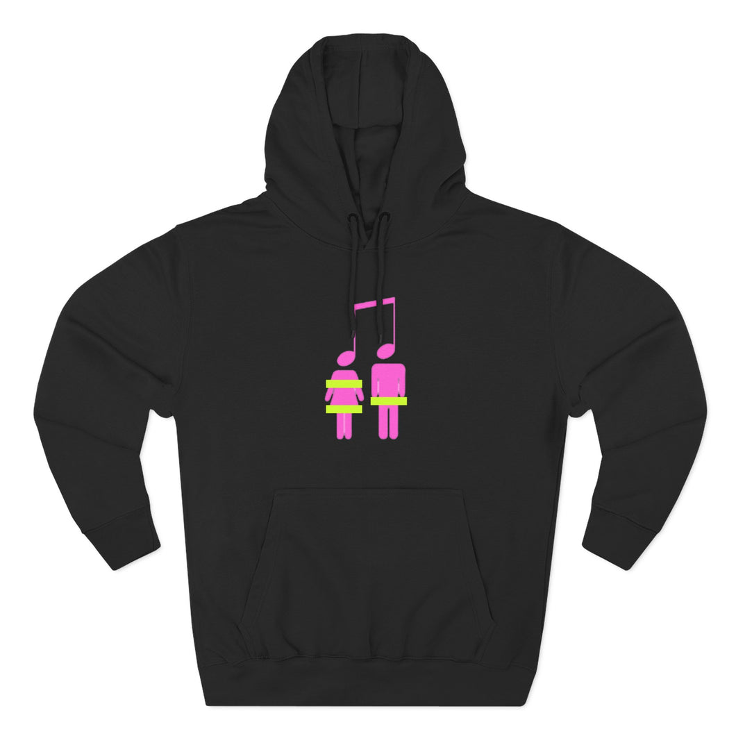 Fun Music Note Hoodie, Cute Couples Fleece, Chill Hoodie for Music Lovers, Gift for Him/Her, Stylish Casual Wear