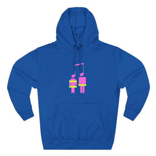 Fun Music Note Hoodie, Cute Couples Fleece, Chill Hoodie for Music Lovers, Gift for Him/Her, Stylish Casual Wear