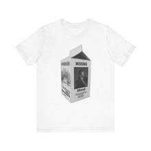 Missing Person Vintage Tee, Casual Fashion, Statement Shirt, Gift for Friends, Modern Art Apparel, Unisex Summer Top