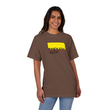 Endle55 Graphic T-Shirt — Vintage Yellow Logo & Sun Globe Backprint