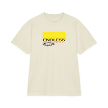 Endle55 Graphic T-Shirt — Vintage Yellow Logo & Sun Globe Backprint