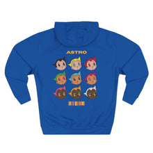 Astro-Inspired Three-Panel Fleece Hoodie, Cute Cartoon Sweatshirt, Retro Anime Apparel, Cozy Streetwear, Perfect Gift for Fans